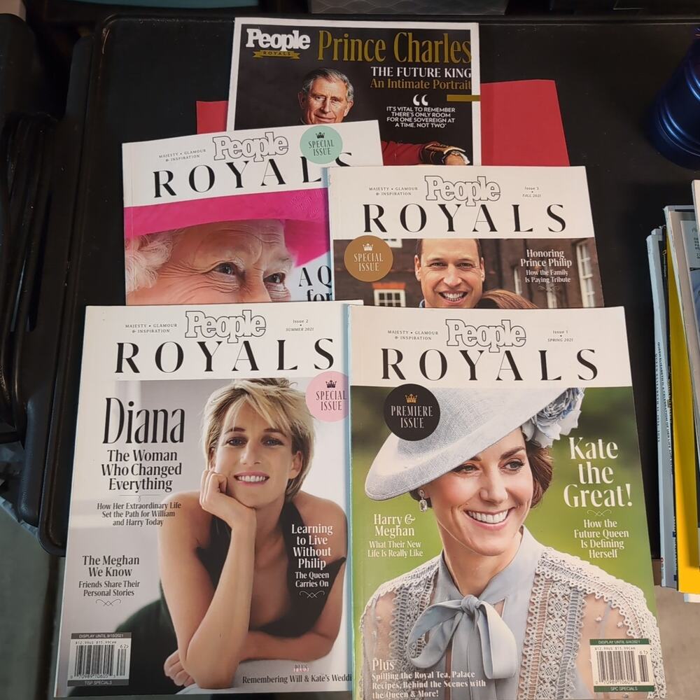 People Royals 5 Issue Lot - Prince and Princess of Wales, Prince Harry